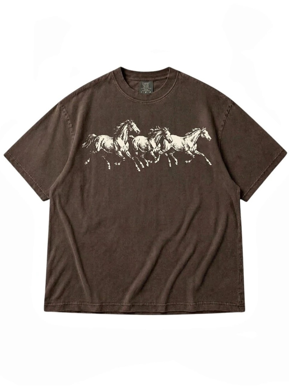 Comfort Colors Horse Graphic Short Sleeve Tee in Espresso